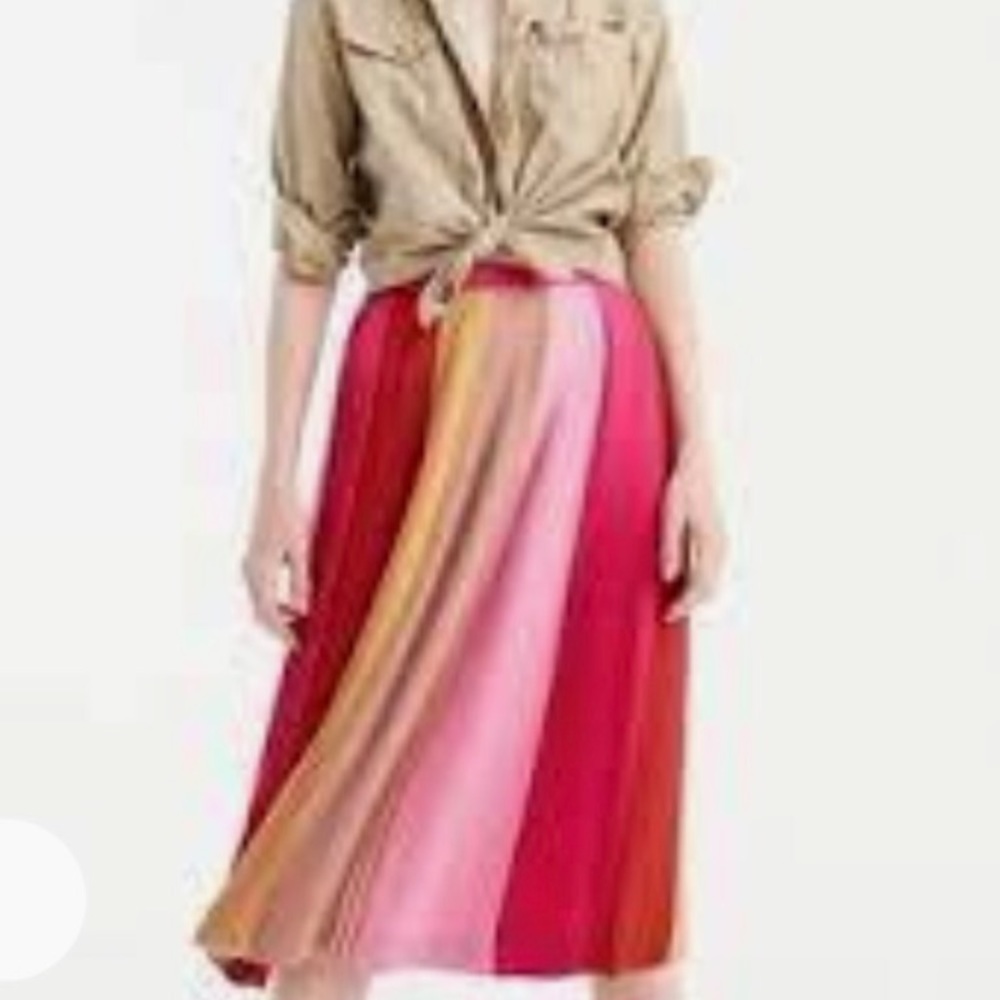 JCREW MICRO PLEATED SKIRT SZ 2 NWT
